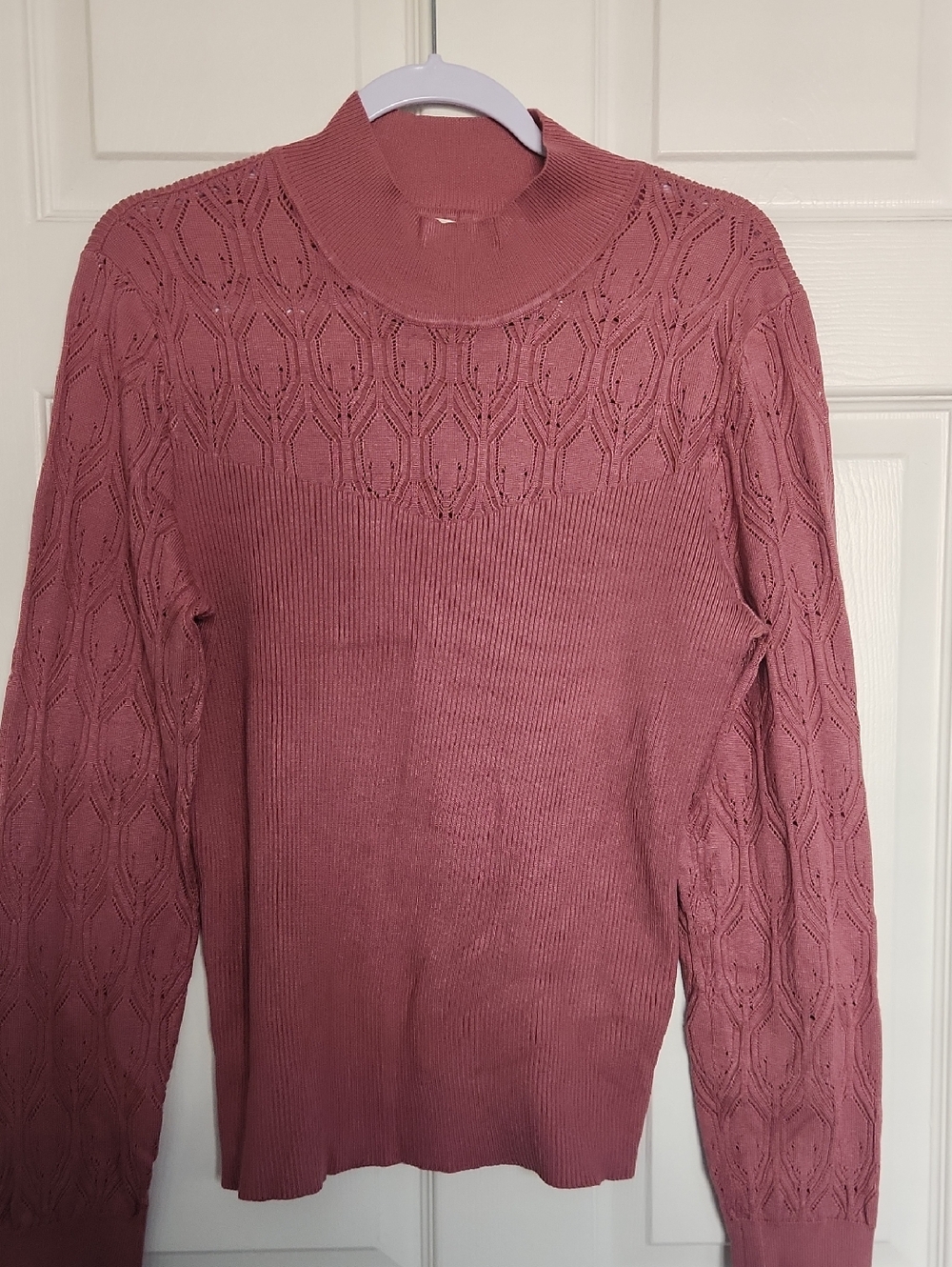 Jessica Simpson Rose Dust Mock Neck Sweater